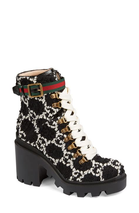 gucci gg tweed ankle boots women|Gucci ankle boots bloomingdale's.